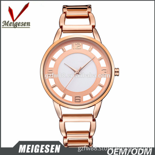 Custom logo 3ATM water resistant Gold/Silver/Rose Gold lady watch